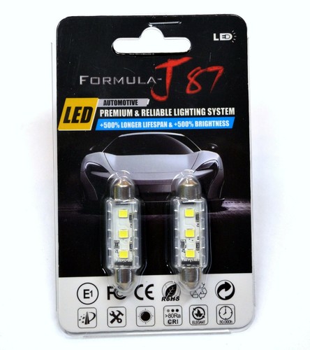 LED 5W Light CANbus 212-2 White 5000K Two Bulb Interior Map Replacement Upgrade - Picture 2 of 12