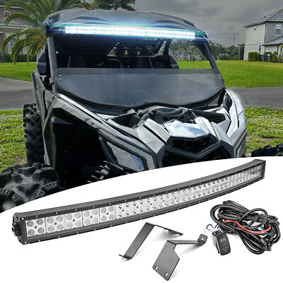 Roof 42'' LED Light Bar Mount Wire Kit For 2017-2024 Can Am Maverick X3/X3 MAX