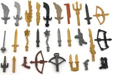 Lego New Minifigure Weapons Swords Crossbow Guns Castle Knight Pieces You Pick 