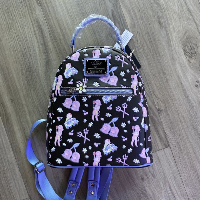 Loungefly Valfre Lucy Blue Acid Wash Denim Backpack