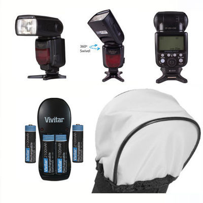 TTL Speedlite Flash for NIKON D5500 D5300 D5200 D3300 D3200 by VIVITAR Photo