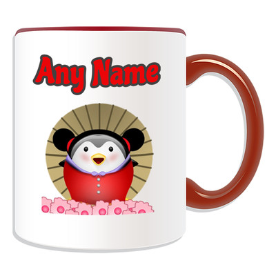 Personalisiertes Geschenk Pucca Becher Geldbox Tasse lustige Neuheit Pinguin Cartoon Anime