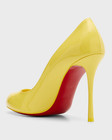 100% AUTHENTIC NEW WOMEN LOUBOUTIN DOLLY 100 YELLOW PUMPS/HEELS US 7 — photo 3