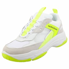 calvin klein mint multi maya mesh and suede fashion trainers