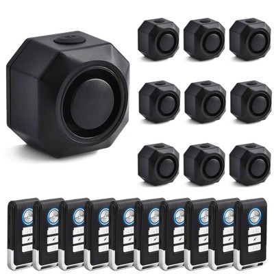 [10PACK] Wireless Anti Theft Vibration Alarm 110dB DIY Pair Sensitive Protection