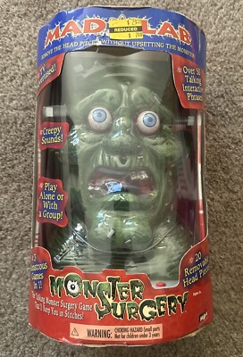 Mad Lab Monster Surgery Frankenstein Talking Head Game 3-Modes