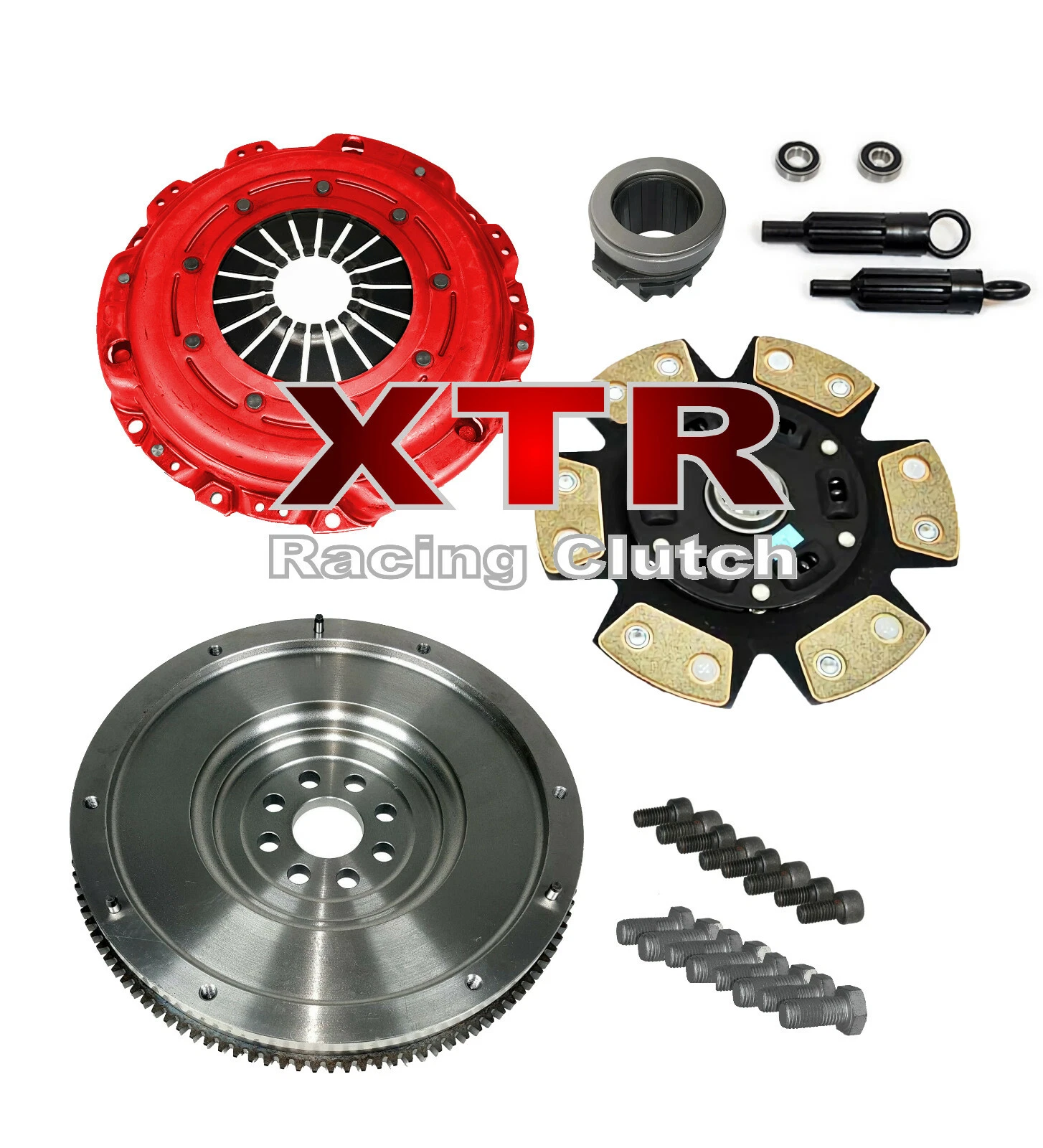 XTR Clutch Kit XTR04017R3WF-MGB &ndash; CAST IRON Modified Item: No Custom Bundle: No Clutch Disc Style: 6 Puck Spring Hub Pressure Plate Type: Ductile Iron Heavy Push Type Diaphragm Interchange Part Number: VALEO LUK SACHS 52161202 03028 03-028, 52161202 52161203 K70010-01 DMF017 3082-895-201 OE Spec or Performance/Custom: Performance/Custom Surface Finish: Cerametallic / Ductile Iron Manufacturer Part Number: XTR04017R3WF-MGB Bundle Listing: Yes Other Part Number: #38 Brand: XTR Clutch Material: Cerametallic Warranty: 1 Year &ndash; Fits 91-99 BMW 318i 318is 318ti Z3 E36 1.8L