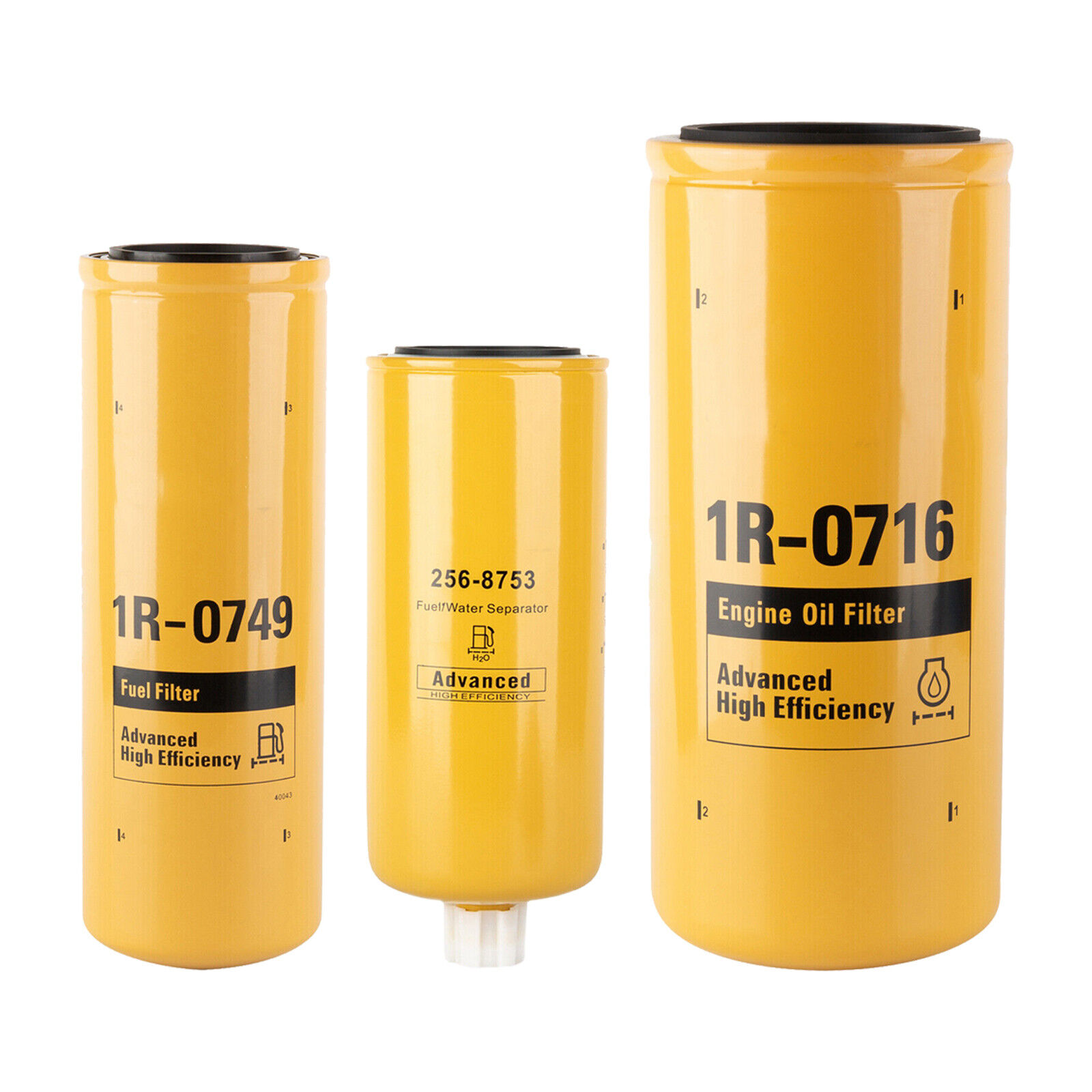 Oil Fuel Filter Kit 1R-0716 1R-0749 256-8753 FOR Caterpillar 92792 95674 95406