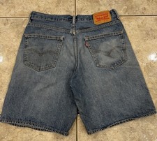 Vtg Mens 34 LEVI'S 550 Relaxed Fit Shorts Denim Blue Jean Vintage Retro Dad 10"