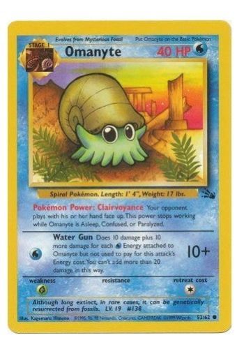 Juego de cartas coleccionables oficiales de Pokémon colección fósiles poco comunes y comunes 31-62/62 - Imagen 23 de 33