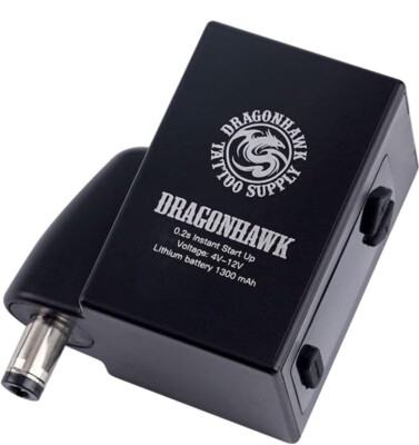 Dragonhawk Tattoo Supply 3V-15V 3.5A DC Wireless Power Supply Bank Black