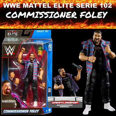 WWE MATTEL ELITE 102 COMMISSIONER FOLEY WRESTLING ACTION FIGUR BASIC CACTUS JACK