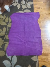 Purple Glitter thin pig leather hide 0.8mm 6 sq ft