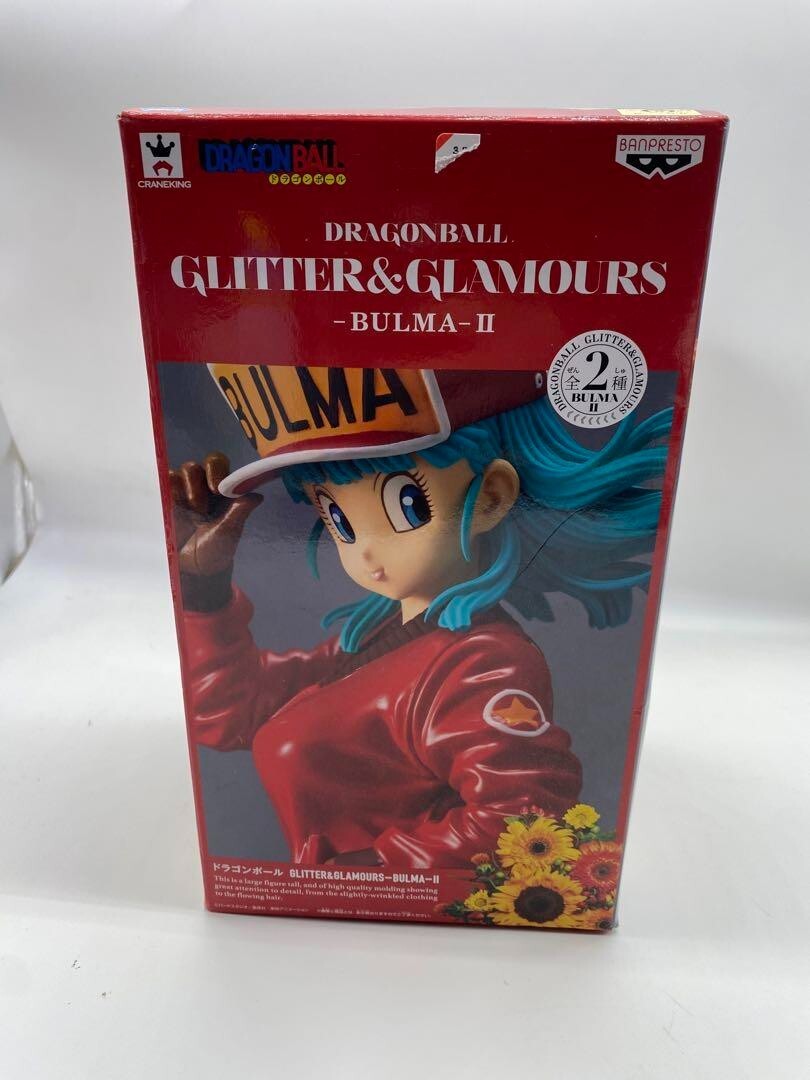 Dragon Ball GLITTER & GLAMOROUS Bulma II Red Color Figure from
