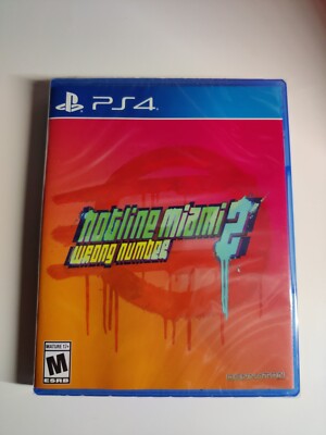 Hotline Miami 2 Wrong Number PS4 Playstation 4 Special Reserve #1393 of 2000 LRG