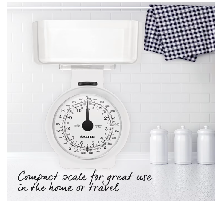 Salter Dietary Mechanical Kitchen Scales 3 kg Capacity 5 Gram Small