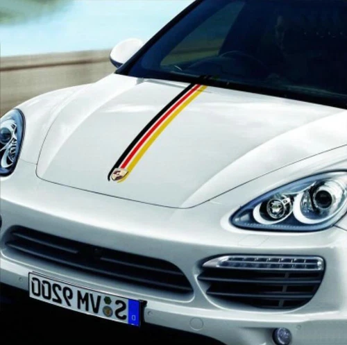 Graphic Car Hood Sticker Decal For Porsche Cayenne Panamera 718 Racing Stripe - Foto 5 di 11