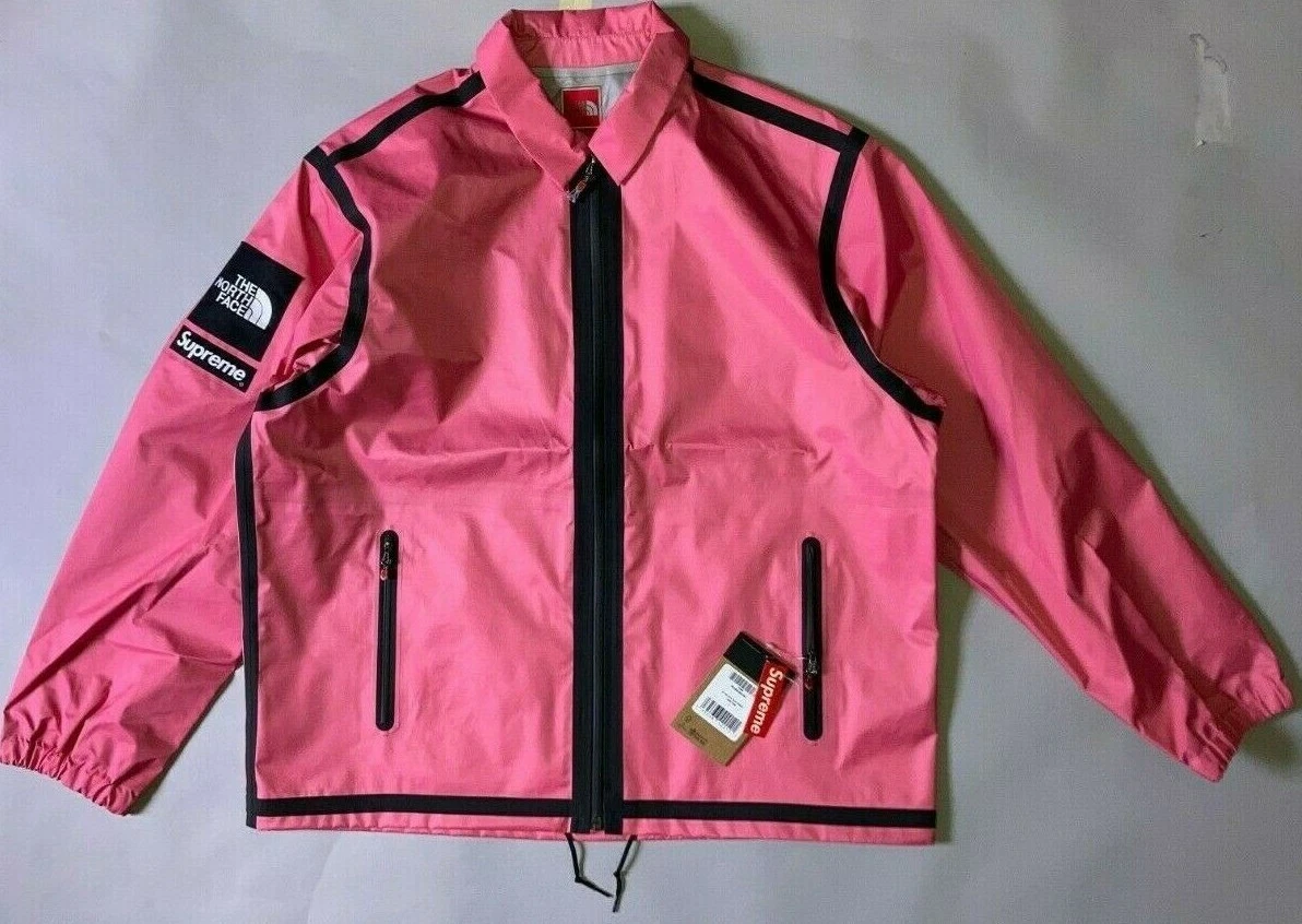SUPREME X NORTH FACE COACH JACKET PINK SIZE L 2021 SUMMIT SERIE