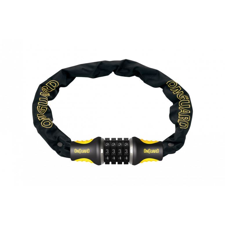 OnGuard Mastiff Combo Chain Lock Black/Yellow 110cm UK