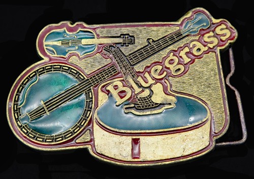 Bluegrass Music Vintage Belt Buckle