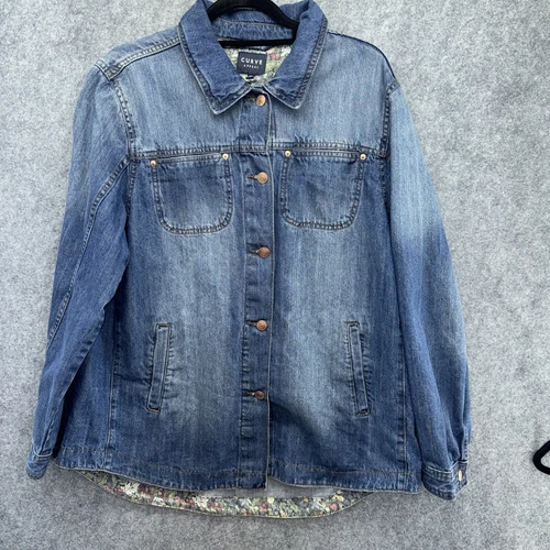 Curvy Appeal Women’s extra large blue denim jacket