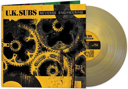 UK SUBS LP Reverse Engineering GOLD VINYL Ltd Edition Gatefold SEALED IN STOCK