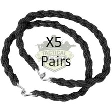 5 Pairs Army Trousers Twisters Twists Twisties Hiking Cadet Soldier SAS BLACK