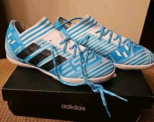 New Adidas Nemeziz Messi 17.1 FG Soccer Cleats - Size 7 White/Blue  - Picture 7 of 9