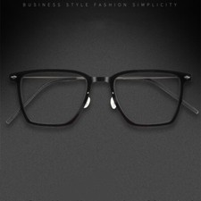 None-screw Handmade Eyeglass Frames Retro Pure Titanium Business Glasses 6.4g