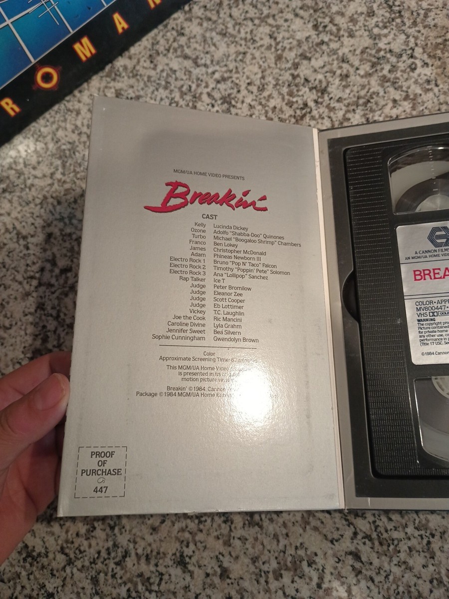 BREAKIN'. Break Dancing. 80's Cult Classic. Vhs. Very Rare