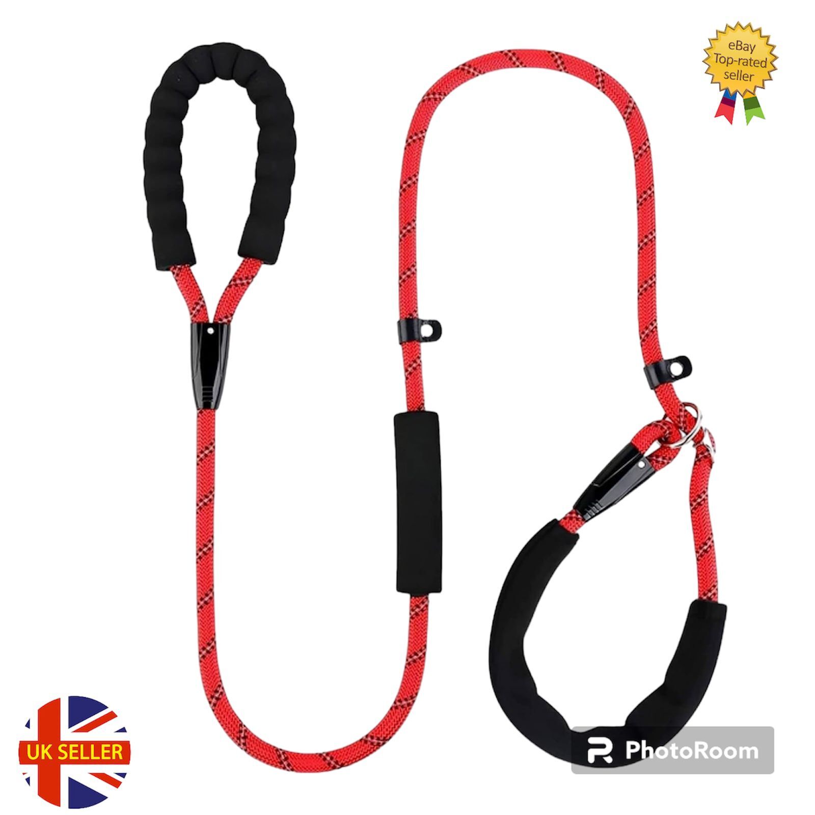 Dog Training Leads for Large Dogs Long Halti 6Ft Slip Rope Leash Pet