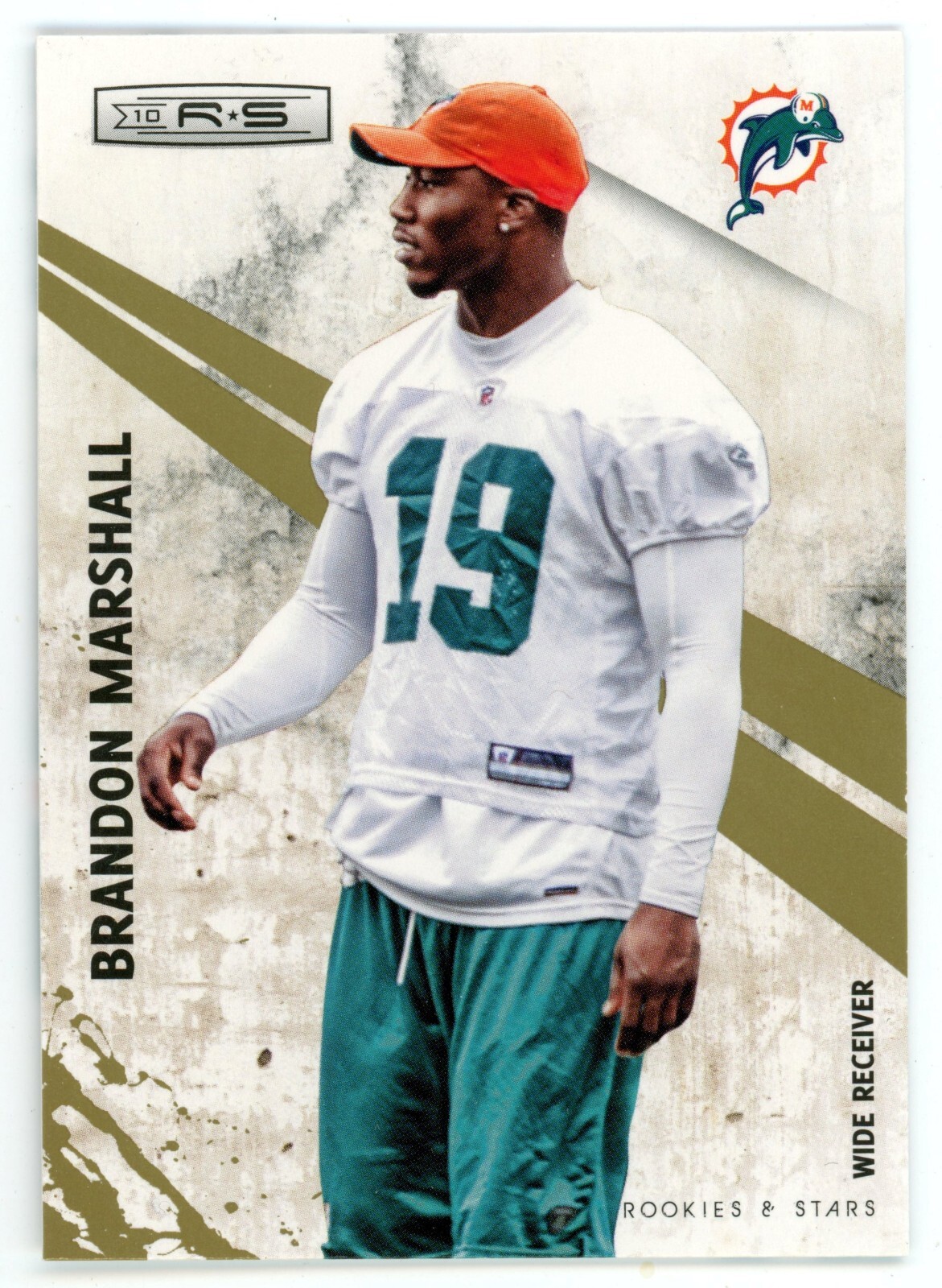2010 Rookie & Stars Gold Brandon Marshall #42
