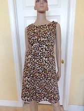 MICHAEL KORS leopard print sheath dress size 4