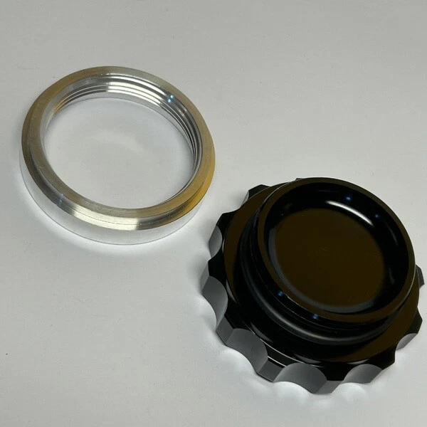 2.0" Aluminium male screw cap + Aluminium weld on base Black RWF-461-32ABK - image 3 of 4