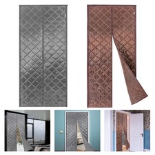 Insulated Door Curtain 38 x 82 inch Magnetic Thermal Door Curtain Windproof