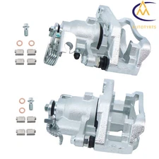 Rear Brake Calipers with Bracket Pair For Ford Explorer Taurus Flex Lincoln MKT