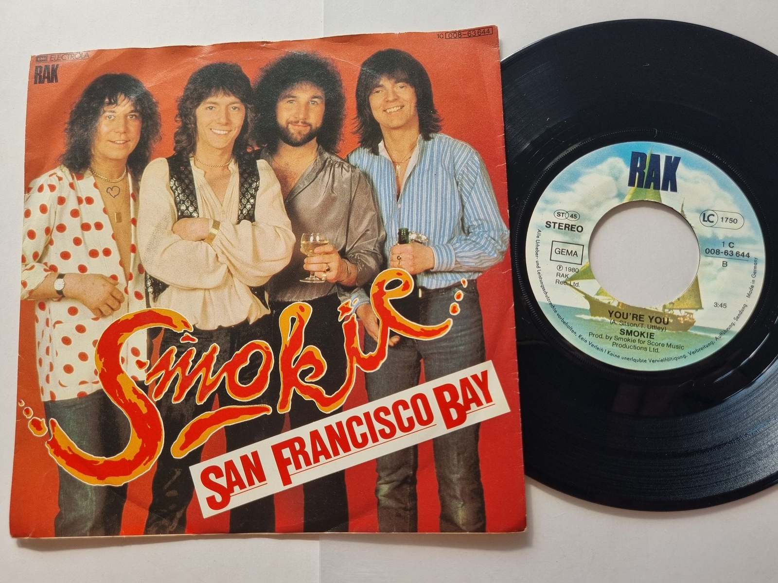 Smokie - San Francisco Bay / You're You 7'' Vinyl Germany