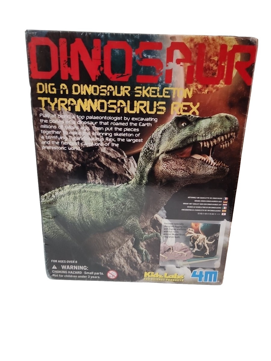 4M Dig a Dinosaur Skeleton Tyrannosaurus Rex Kidz Labs Ages 8 plus