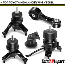5Pcs New Engine Motor & Torque Strut & Auto. Trans. Mount for Toyota Highlander