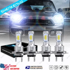 6000K White for Mini Cooper 2002 - 2006 Combo LED Headlight Hi Low Beam 4x Bulbs