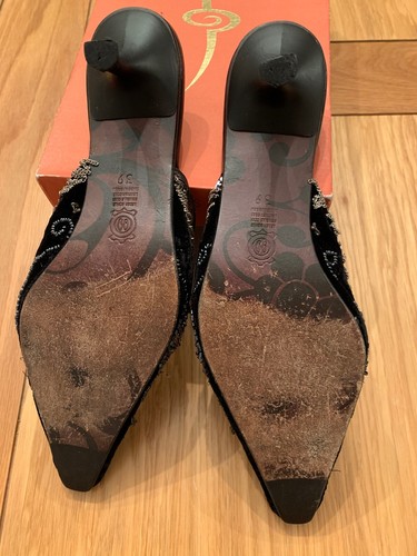 Black Rebeca Sanver Matching Shoes & Handbag size 39 - Picture 8 of 10
