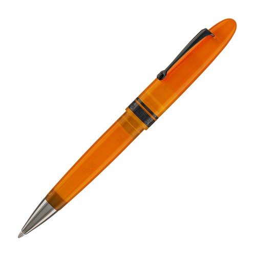 Omas Ogiva Ballpoint Pen in Arancione with Black Trim - NEW in Box - Picture 2 of 7