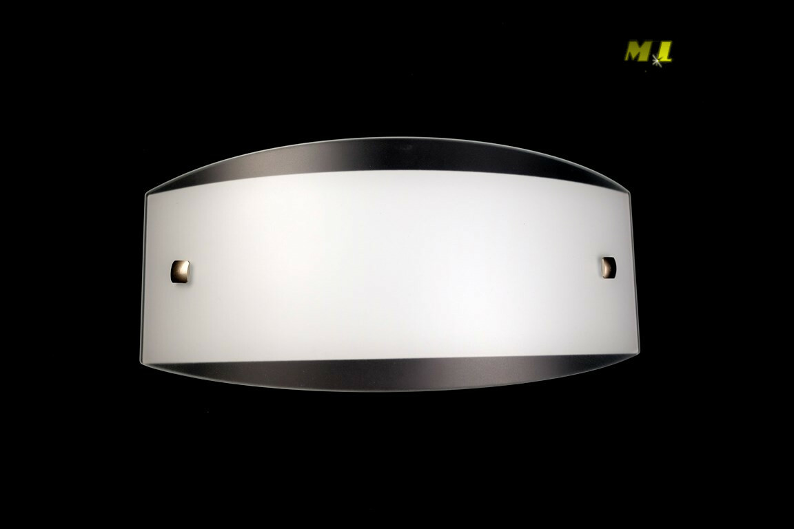 Applique Parete GLOW Vetro Curvo Satinato Bianco Made in Italy E27