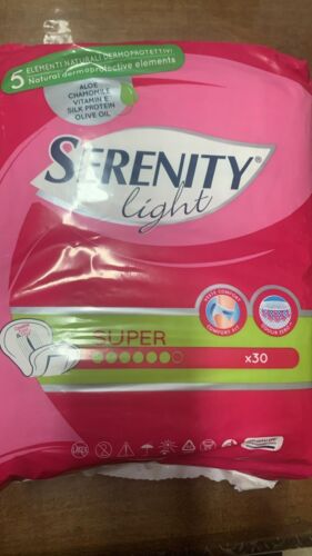 Serenity Light Lady Super (6 Gocce)  Assorbenti Donna conf da 30  Pz - Foto 1 di 1