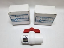 American Granby HMIP125SE  1 1/4 in 1.25  Slip SCH 80 PVC Ball Valve (Lot of 2)