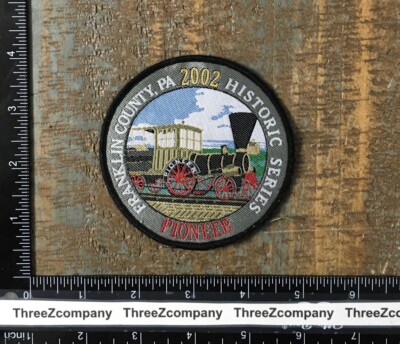 Vintage Franklin County Pennsylvania Historic Series 2002 Pioneer Train Patch