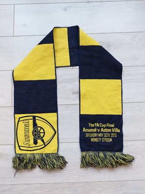 Arsenal vs Aston Villa F A Cup Final 2015 football collections scarf