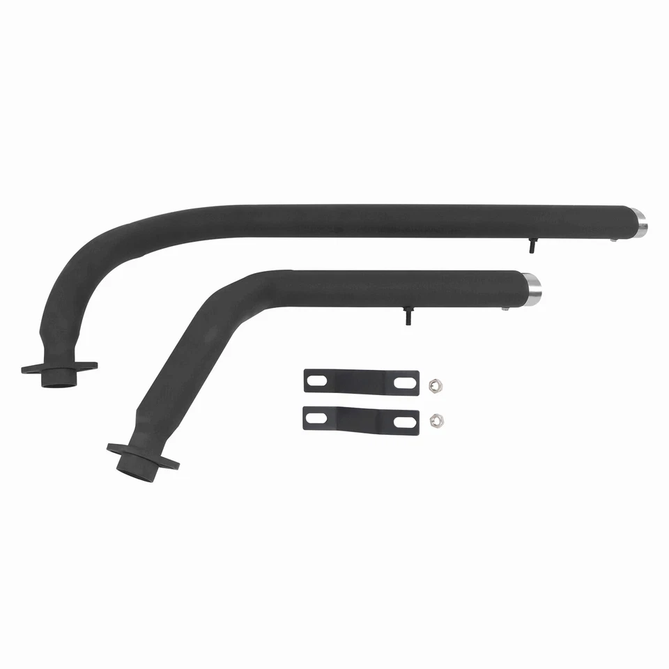 Shortshots Staggered Exhaust Pipe Kit Black For Honda Shadow 750 VT 750 VT400 Foto 3 de 4