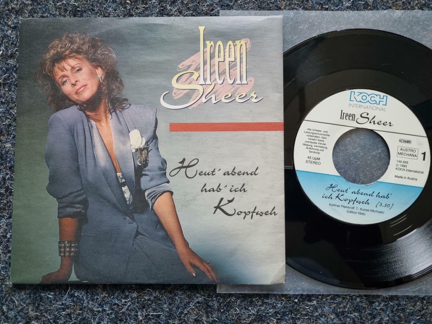 7"" Single Vinyl Ireen Sheer - Heut' abend hab' ich Kopfweh '93 REMIX