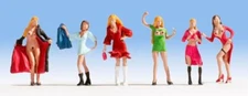 1:87 Noch 15959 HO Scale Ladies of the Night Figures -- pkg(6)